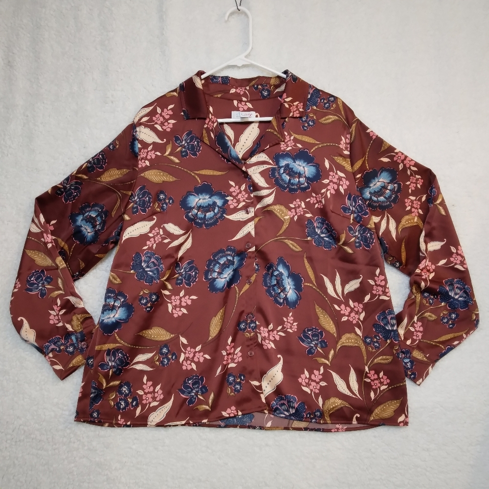 Denim & Co. Women's Long Sleeve Blouse Size 1X